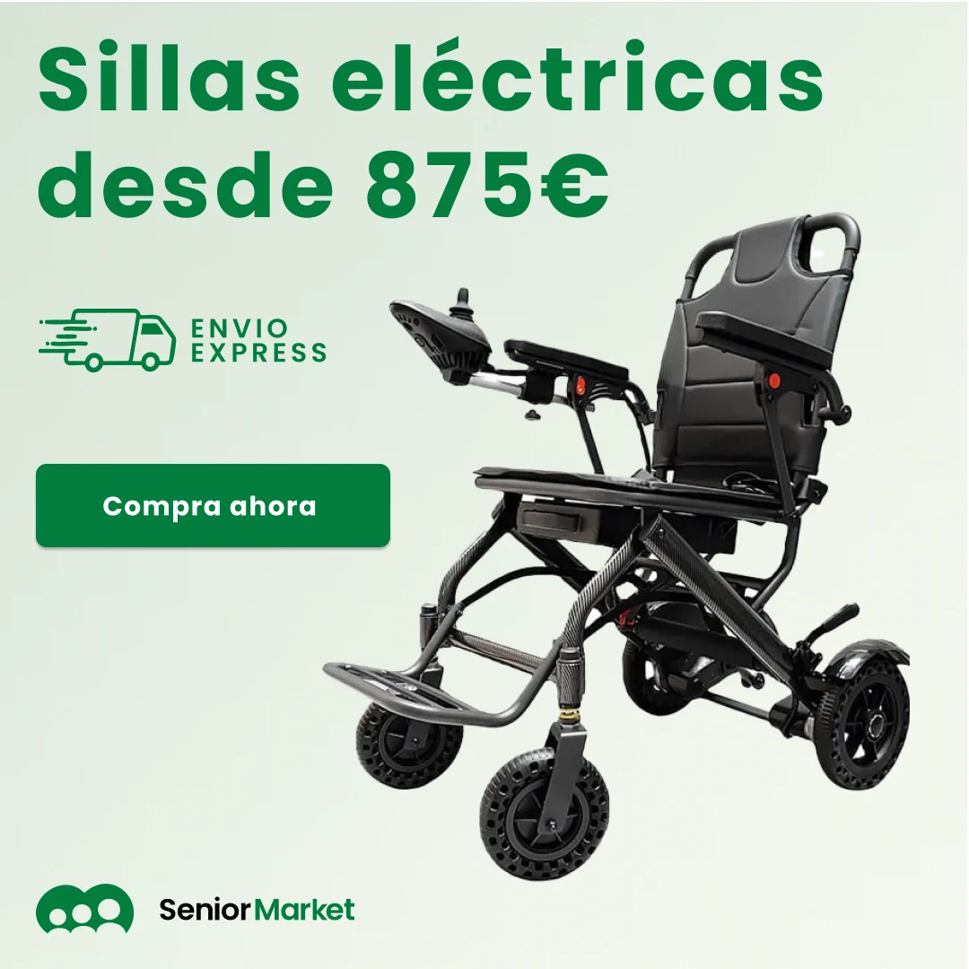 Senior Market electric wheelchair campaign, square feed format