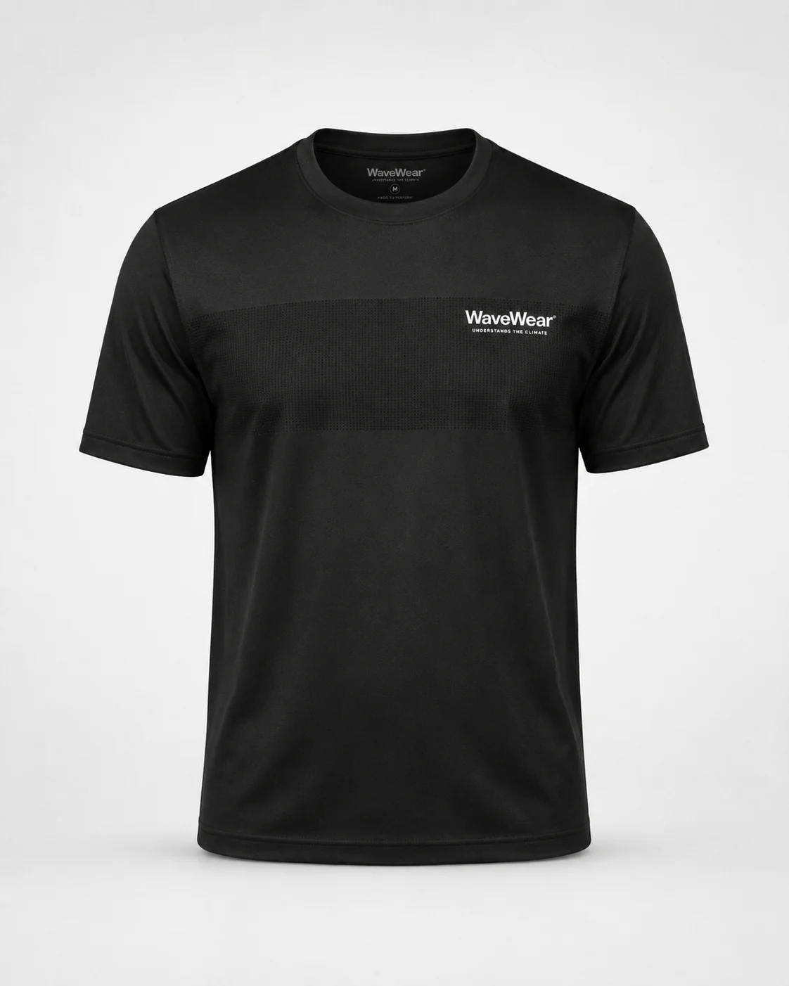 WaveWear black shirt flat catalogue view